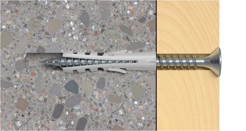 Bucha de Nylon S 6mm -8mm -10mm Fischer